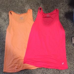 Bundle 2 ASICS running tanks size medium